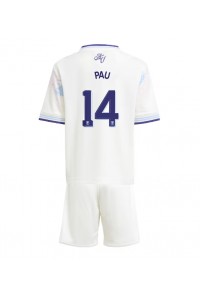 Aston Villa Pau Torres #14 Babyklær Tredje Fotballdrakt til barn 2025-26 Korte ermer (+ Korte bukser)